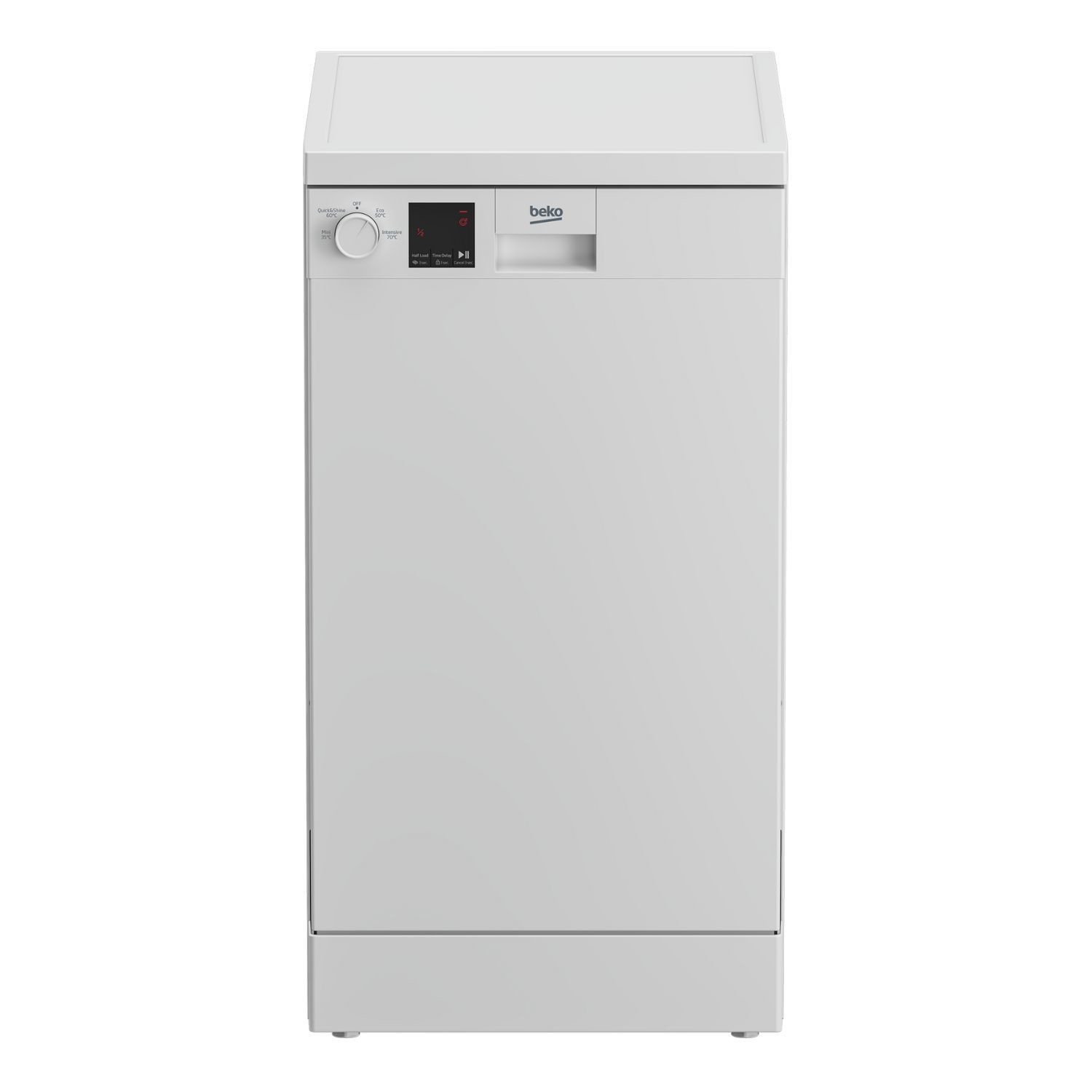 Beko White Dvs04x20w 10 Place Settings Freestanding Dishwasher - Size 60