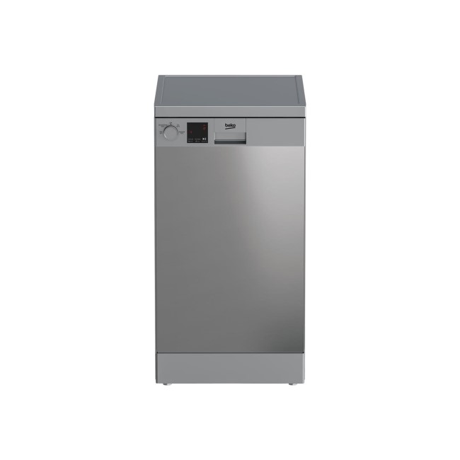 Refurbished Beko DVS04X20X 10 Place Freestanding Dishwasher Stainless steel