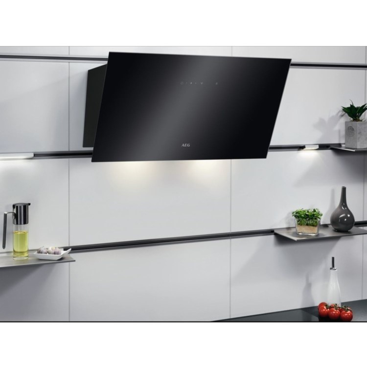 Refurbished AEG 7000 Series DVX5661HB 60cm Hob2Hood Cooker Hood Black