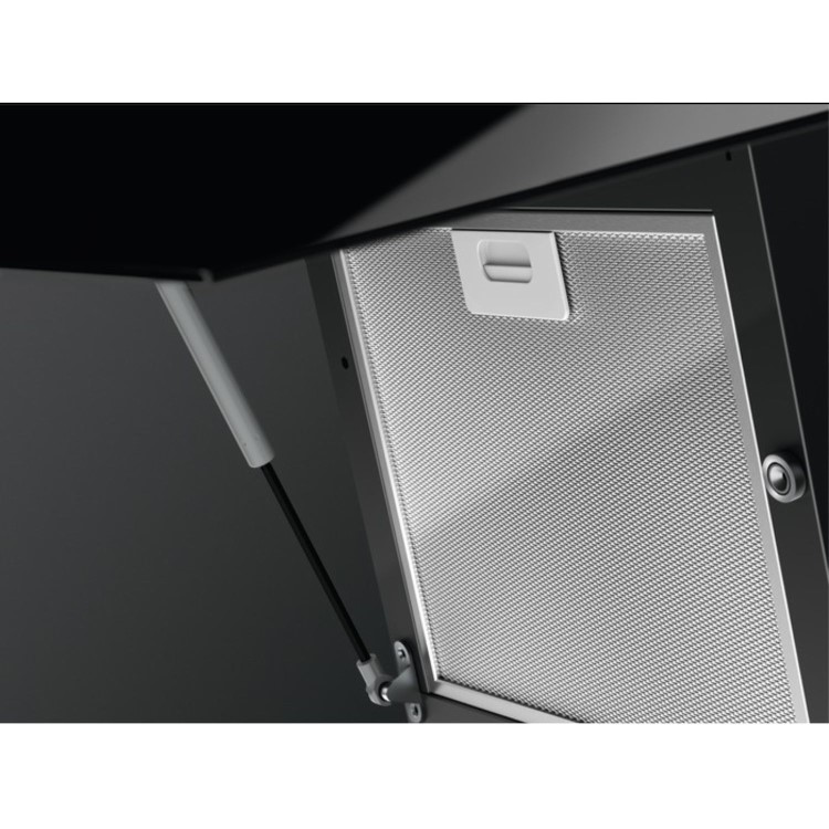 AEG 6000 Series 90cm Angled Cooker Hood with Hob2Hood - Black