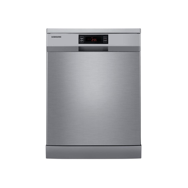 GRADE A2 - Minor Cosmetic Damage - Samsung DW-FN320T 12 Place Freestanding Dishwasher - Silver With Stainless Steel Effect Door