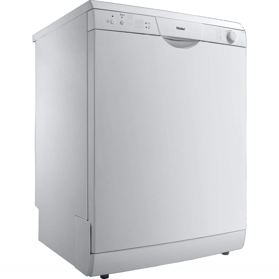Haier DW12TFE5 12 Place Freestanding Dishwasher White Appliances