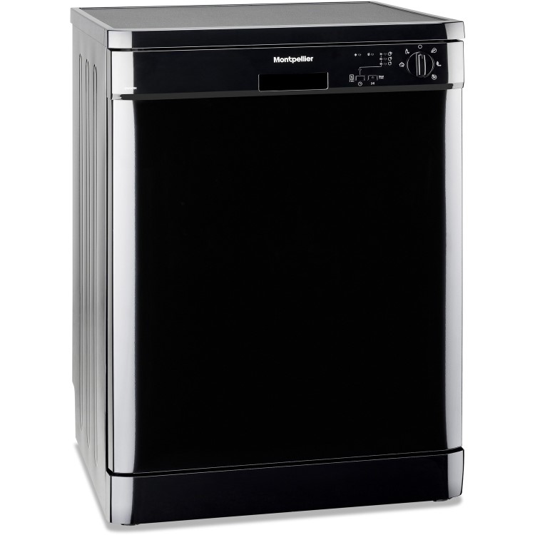 Montpellier Freestanding Dishwasher - Black
