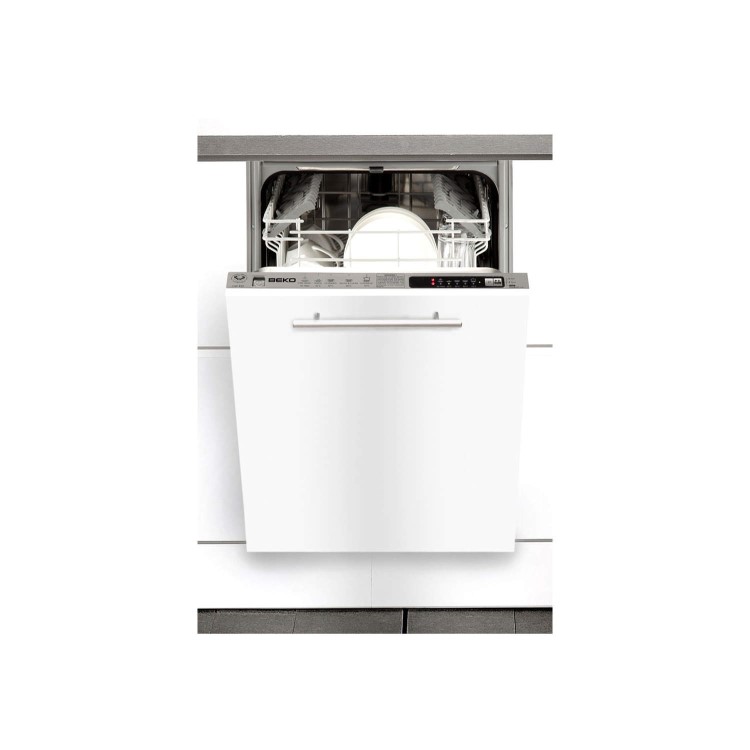 GRADE A1 - As new but box opened - Beko DW451 Slimline 10 Place Setting Fully Integrated Dishwasher