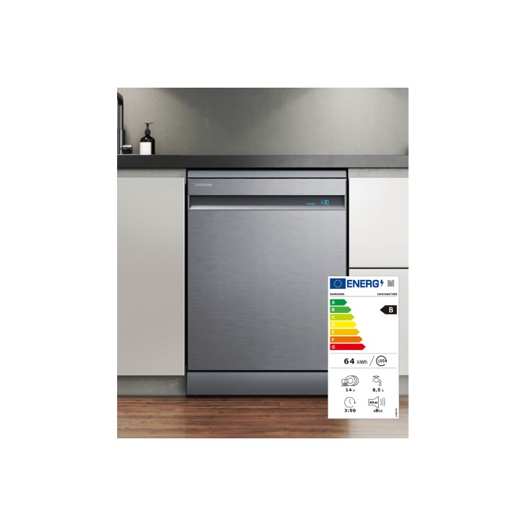 Samsung Series 11 14 Place Settings Freestanding Dishwasher - Silver