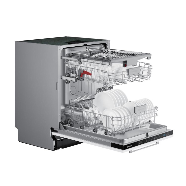 Samsung Series 7 Integrated Dishwasher - FlexLoad Black control panel