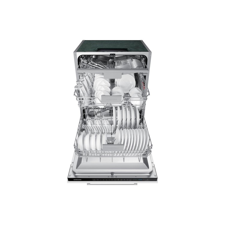 Samsung Series 7 Integrated Dishwasher - FlexLoad Black control panel