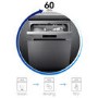 GRADE A2 - Samsung DW60M6040BB 13 Place Fully Integrated Dishwasher