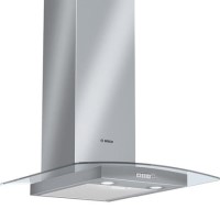 Bosch DWA06W451B Classixx Curved Glass 60cm Chimney Hood in Brushed steel