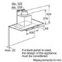 Bosch DWA09E650B Exxcel Flat Glass 90cm Chimney Hood in Brushed steel