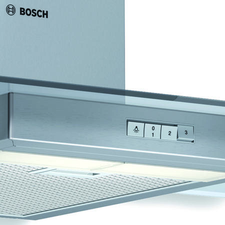 Bosch DWA09W450B Classixx Flat Glass 90cm Chimney Hood in Brushed steel