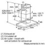Bosch DWB06E752B Exxcel Facetted Box Design 60cm Chimney Hood in Brushed steel