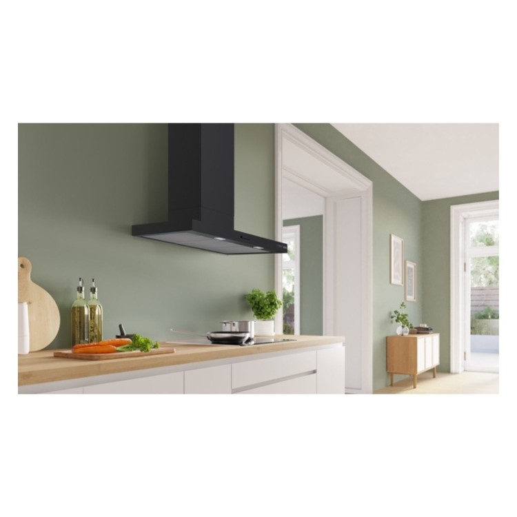 Bosch Series 4 90cm Chimney Cooker Hood - Matt Black