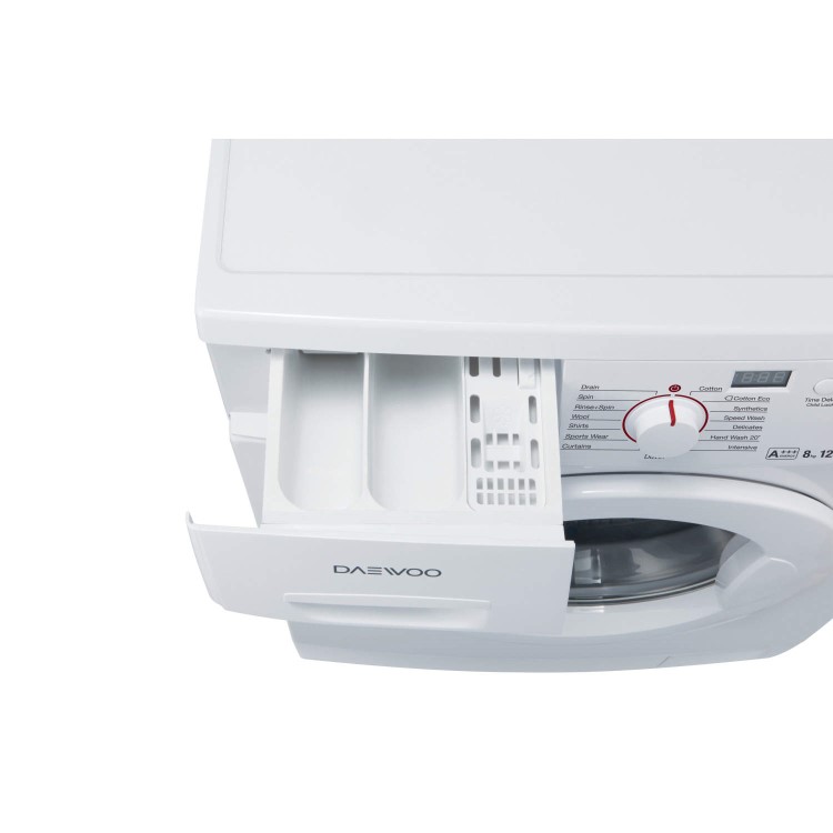 Daewoo DWDFI5411 DWDF15411 8kg 1400rpm Freestanding Washing Machine White
