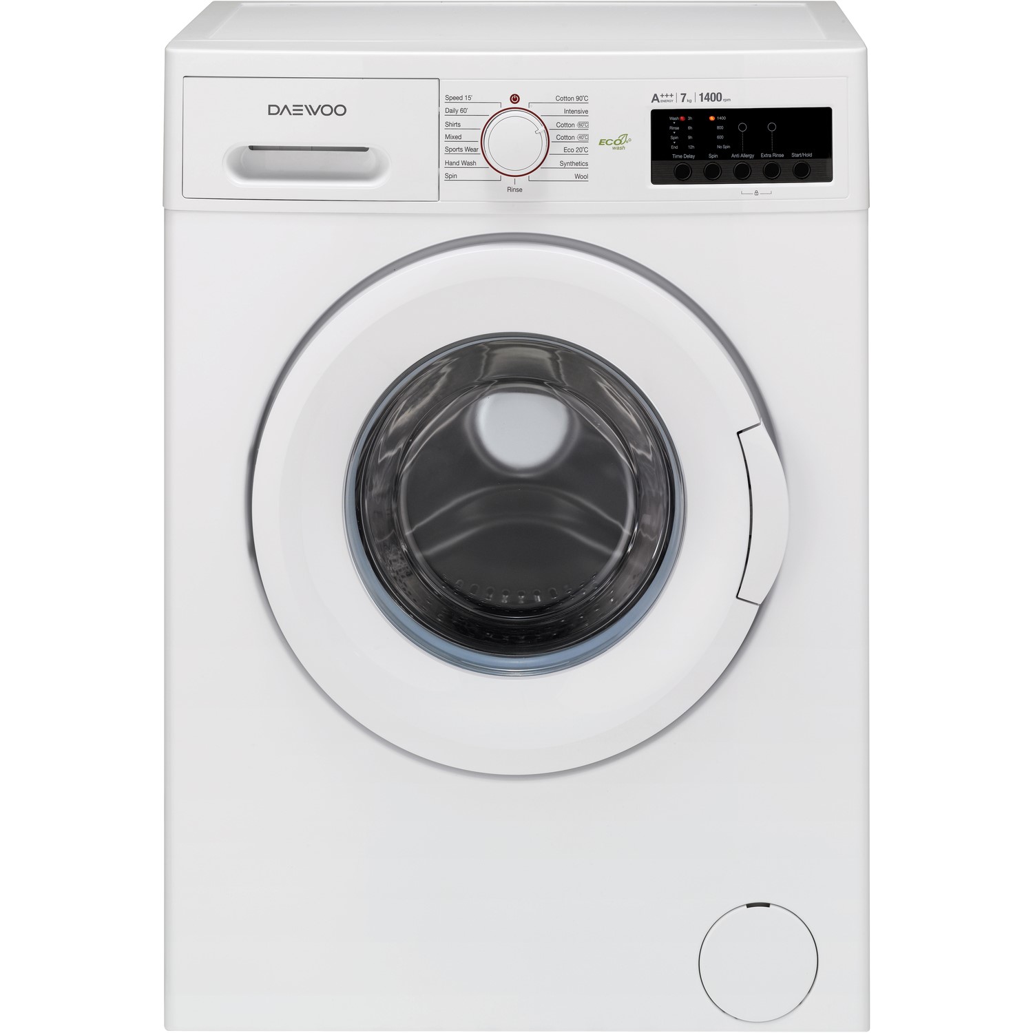 Daewoo Dwdfv2421 7kg 1400rpm Freestanding Washing Machine White Appliances Direct