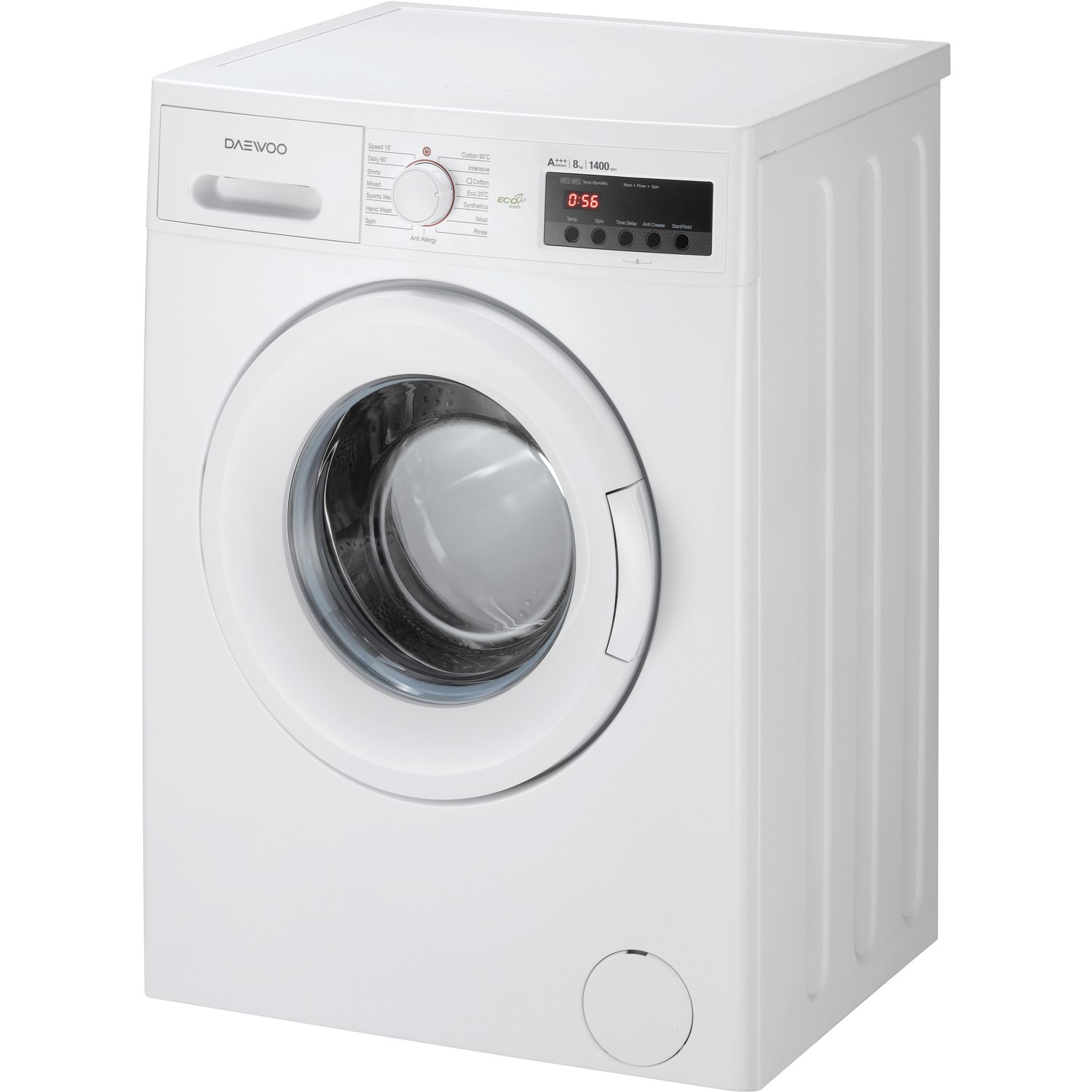 Daewoo DWDFV5441 8kg 1400rpm Freestanding Washing Machine White