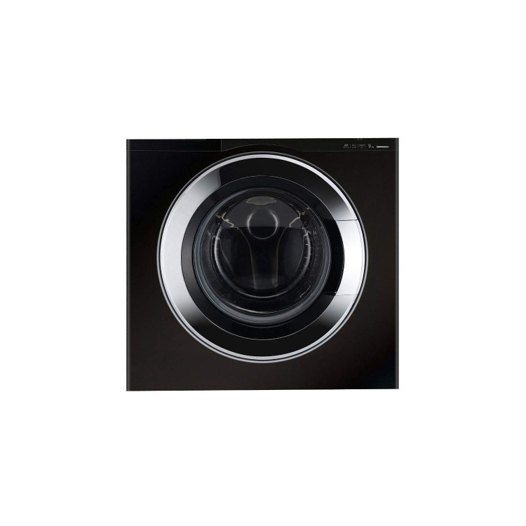 Daewoo DWDHB141KK 9kg 1400rpm Direct Drive Freestanding Washing Machine Black With Chrome Door