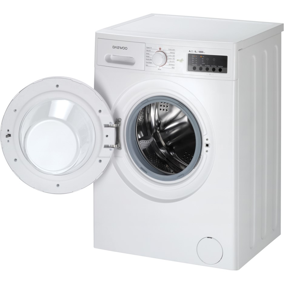 Daewoo DWDMV1021 6kg 1000rpm Freestanding Washing Machine White