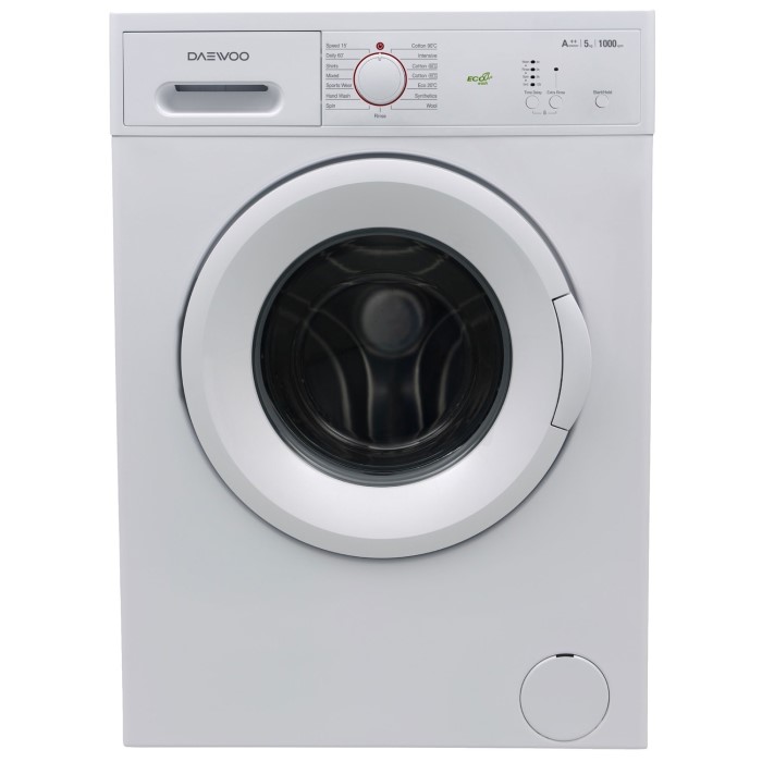 Daewoo DWDMV5011 5kg Load 1000 Spin Freestanding Washing Machine With