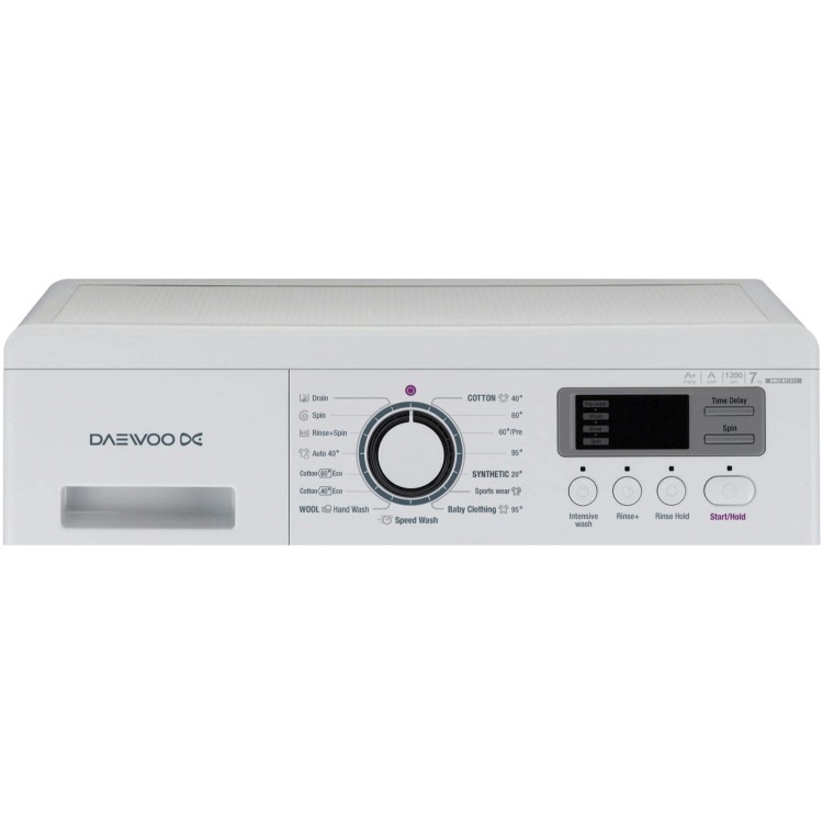 Daewoo DWDNT1211A 7kg 1200rpm Freestanding Washing Machine White