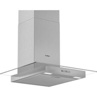 Bosch DWG64BC50B Serie 2 60cm Chimney Cooker Hood With Flat Glass Canopy - Stainless Steel