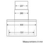 Bosch DWK06E650B Avantixx Angled 60cm Chimney Hood in Brushed steel