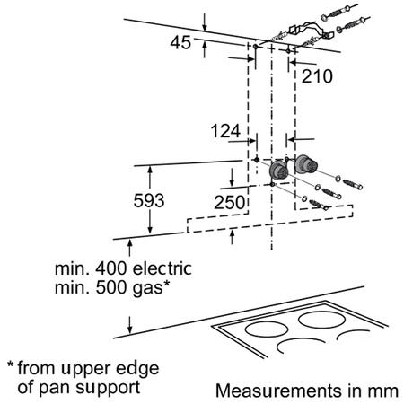 Bosch DWK06E650B Avantixx Angled 60cm Chimney Hood in Brushed steel