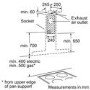 Bosch DWK06E650B Avantixx Angled 60cm Chimney Hood in Brushed steel