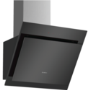 Refurbished Bosch Serie 4 DWK67CM60B 60cm Touch Control Angled Chimney Cooker Hood Black