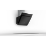 Refurbished Bosch Serie 4 DWK67CM60B 60cm Touch Control Angled Chimney Cooker Hood Black