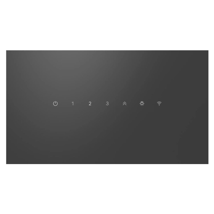 Refurbished Bosch Series 4 DWK67FN60B 60cm Angled Chimney Cooker Hood Black