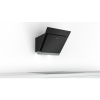 GRADE A1 - Bosch DWK67HM60B Touch Control 60cm Angled Cooker Hood - Stainless Steel And Black Glass