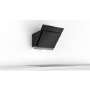 GRADE A1 - Bosch DWK67HM60B Touch Control 60cm Angled Cooker Hood - Stainless Steel And Black Glass