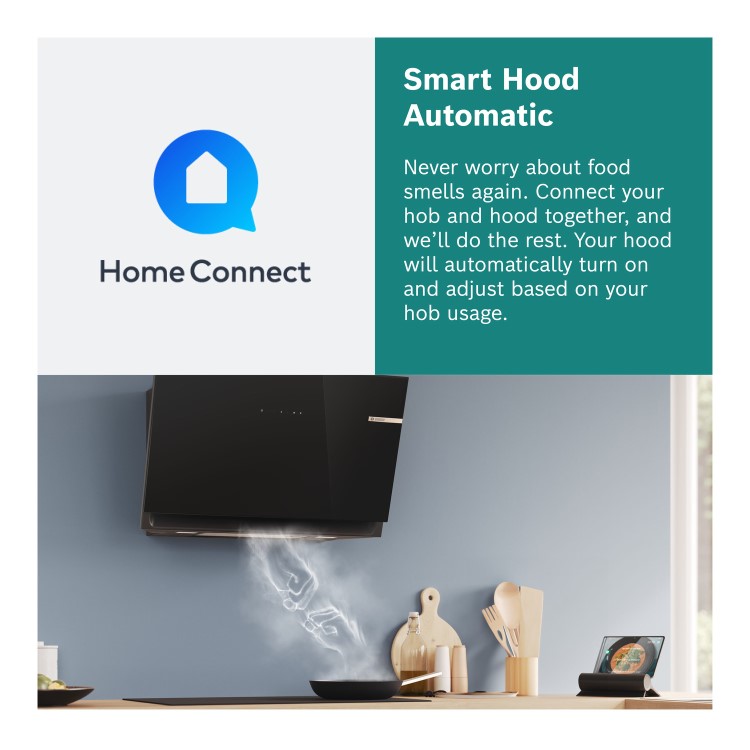 Bosch 80cm Wall-Mounted Cooker Hood - Black