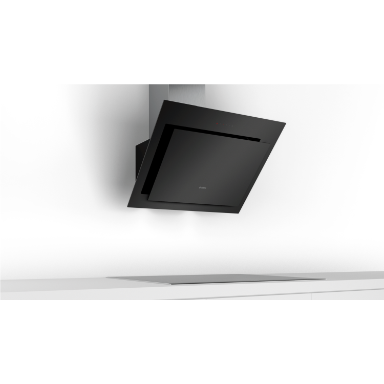 Bosch Series 4 80cm Angled Chimney Cooker Hood - Black