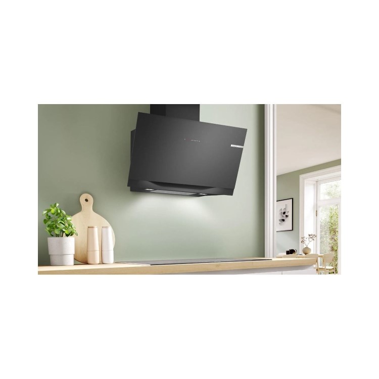 Bosch 90cm Wall-Mounted Chimney Cooker Hood - Black