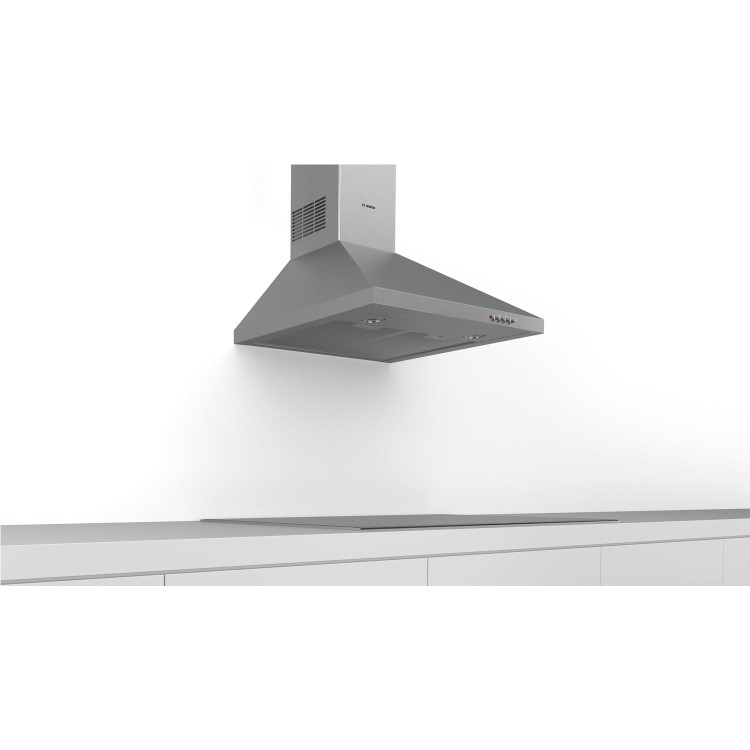 Refurbished Bosch Series 2 DWP64CC50M 60cm Chimney Cooker Hood Stainless Steel