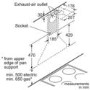 Refurbished Bosch Series 2 DWP64CC50M 60cm Chimney Cooker Hood Stainless Steel