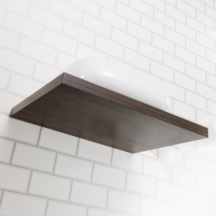 GRADE A1 - Walnut Wooden Floating Shelf