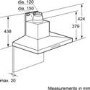 GRADE A1 - Bosch DWW077A50B Serie 4 Classixx Low Profile 70cm Stainless Steel Chimney Cooker Hood