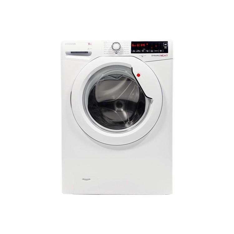 Hoover DXA68AW3 Dynamic Next Premium 8kg 1600rpm Freestanding Washing Machine - White With Chrome Door