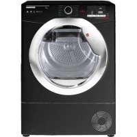Hoover DXC10DCEB Dynamic Next Aquavision 10kg Freestanding Condenser Sensor Tumble Dryer - Black With Chrome Door