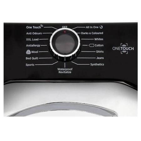 Hoover DXC10DCEB Dynamic Next Aquavision 10kg Freestanding Condenser Sensor Tumble Dryer - Black With Chrome Door