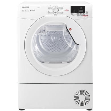 Hoover DXC8DE Dynamic Next Aquavision 8kg Freestanding Condenser Sensor Tumble Dryer With One Touch
