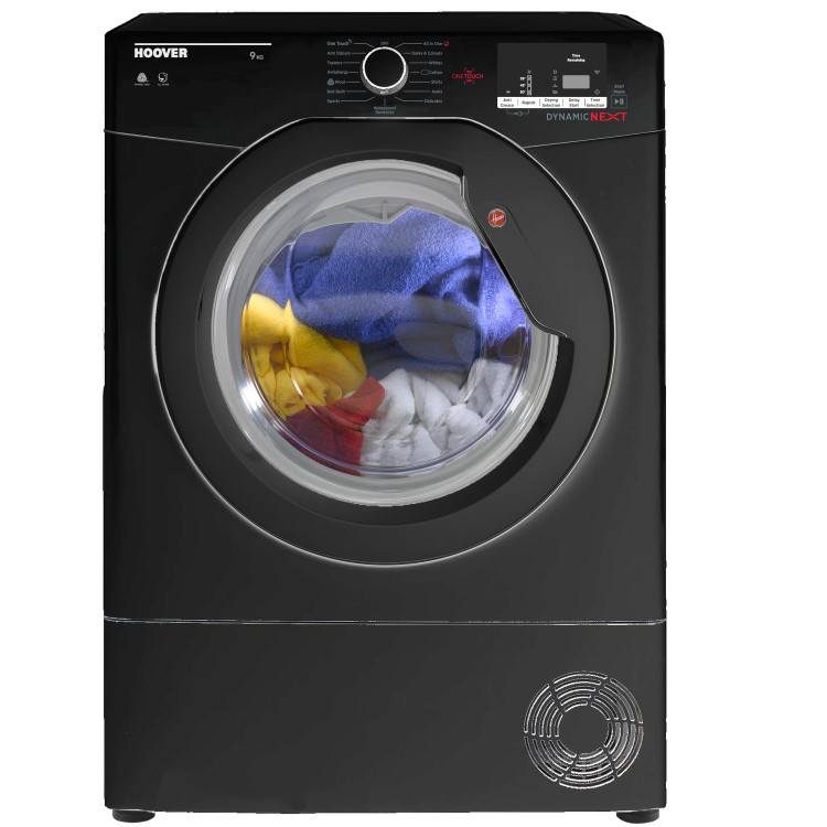 Hoover Dynamic Next 9kg Freestanding Condenser Sensor Tumble Dryer - Black