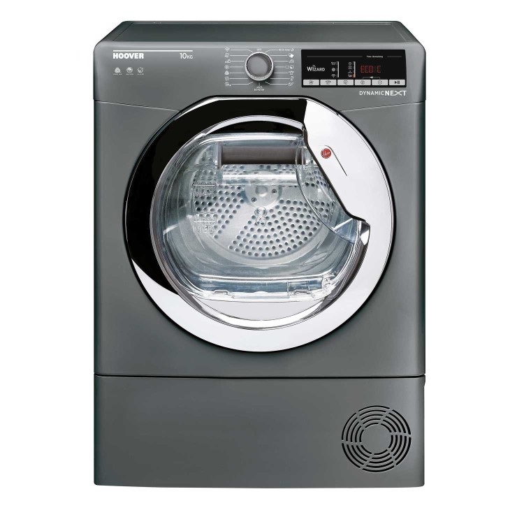 Hoover DXOC10TCER-80 10kg Freestanding Condenser Tumble Dryer - Graphite