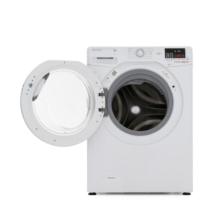 Hoover DXOC49AC3 Dynamic Next 9kg 1400rpm Freestanding Washing Machine With One Touch - White With Chrome Door