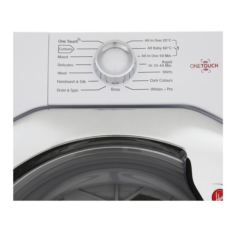Hoover DXOC49AC3 Dynamic Next 9kg 1400rpm Freestanding Washing Machine With One Touch - White With Chrome Door