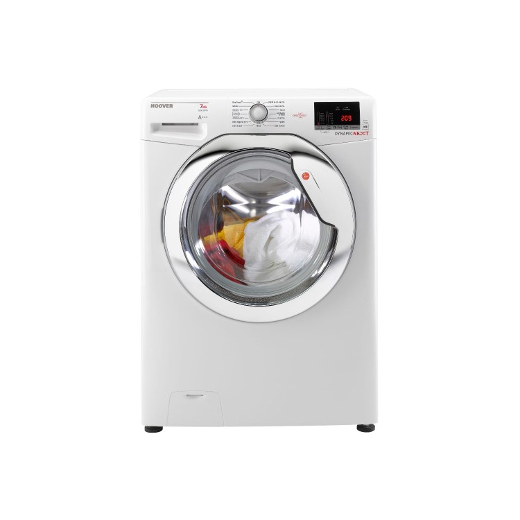 GRADE A2 - Hoover DXOC67C3 OneTouch 7kg 1600rpm Freestanding Washing Machine-White