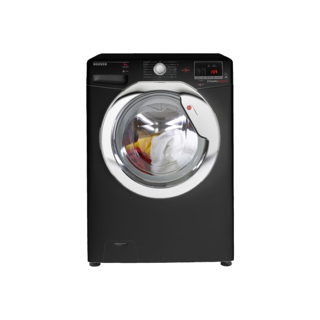 GRADE A1 - Hoover DXOC68C3B Dynamic Next 8kg 1600rpm Freestanding Washing Machine With One Touch - Black With C